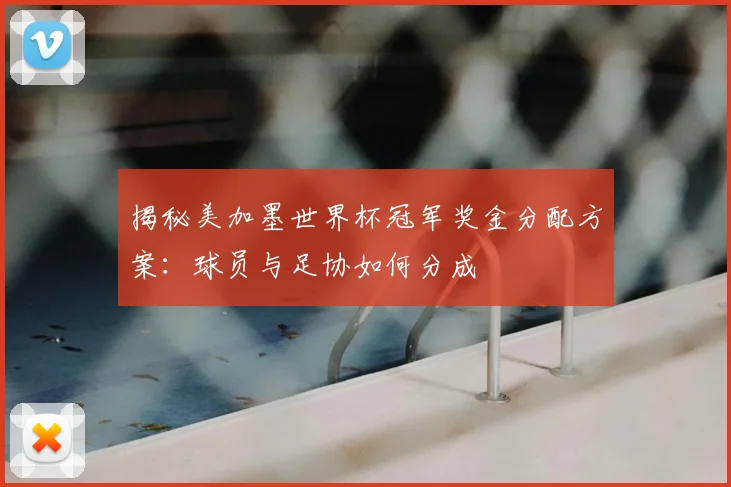 揭秘美加墨世界杯冠军奖金分配方案：球员与足协如何分成